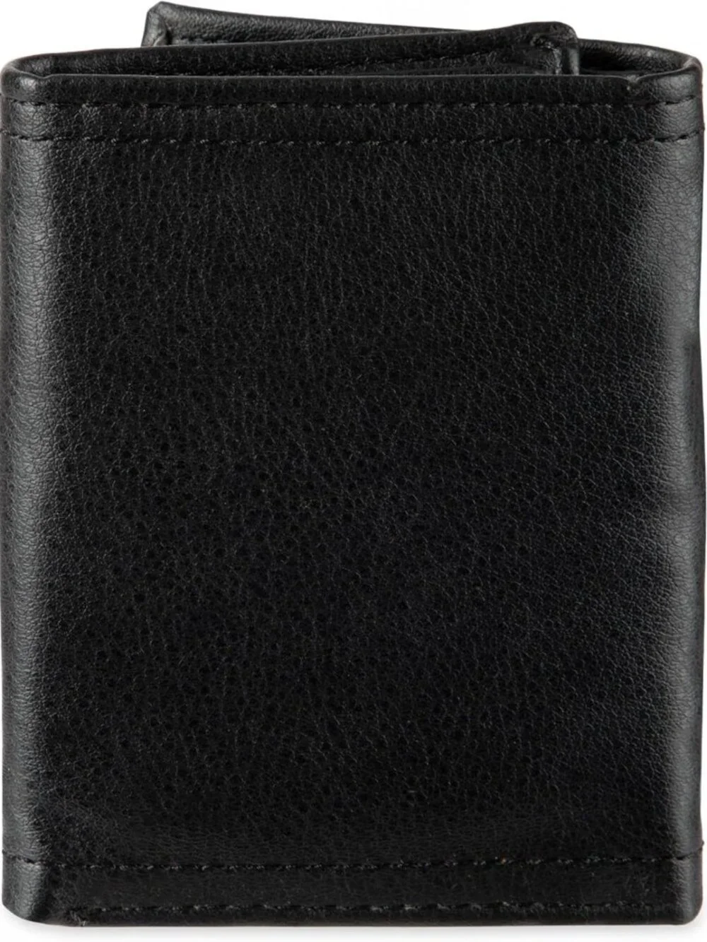 Sleek Slim Men's Trifold Wallet with ID Window & Credit Card Holder - Black
